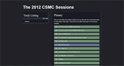 Desktop Screenshot of csmc12.mrmeyer.com